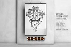 Fungal fantasia psychedelic emoji vibe silhouette Product Image 5