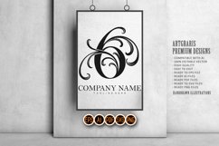 Elegant classics luxury inspired number 6 monogram logo Product Image 5