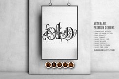 Antique sophistication old Lettering monogram logo Product Image 3