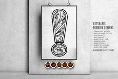 Luxurious accent ornamental exclamation mark illustration Product Image 5