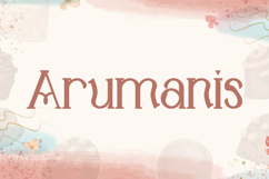 Arumanis Font Product Image 9