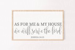 As For Me &amp; My House SVG, Bible Quote SVG, Serve the Lord Product Image 3