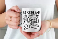 As For Me And My House We SVG, Christian SVG Design Product Image 2