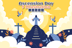 9 Christian Ascension Day Illustration Product Image 1