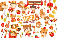 Year of the Tiger Clipart - Tiger Chinese New Year Clipart Product Image 1