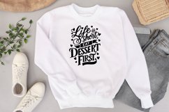 Life is short eat dessert first Svg Png Product Image 3