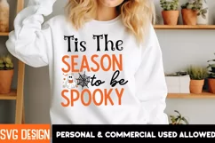 Tis The Season To be Spooky SVG Cut File, Halloween SVG Product Image 2