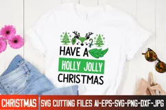 Have a Holly Jolly Christmas SVG Cut File,Christmas SVG Product Image 2