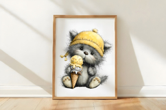 Whimsical Summer Cat Clipart Product Image 3