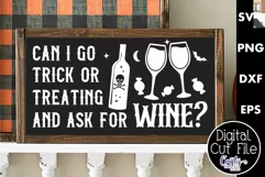 Adult Halloween Sign Funny Svg, Can I Go Trick Or Treating Product Image 1