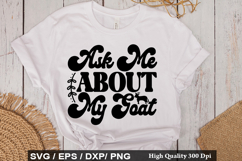 Goat SVG Design - Ask Me About My Goat Product Image 2