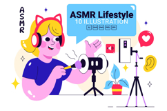 10 ASMR Lifestyle Illustration Product Image 1