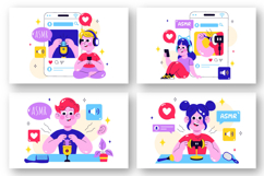 10 ASMR Lifestyle Illustration Product Image 2
