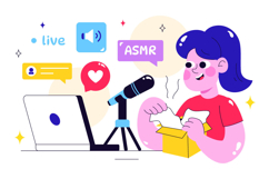 10 ASMR Lifestyle Illustration Product Image 4