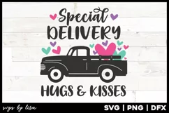 Valentine Truck | Special Delivery | Hugs & Kisses Product Image 2