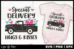 Valentine Truck | Special Delivery | Hugs & Kisses Product Image 1
