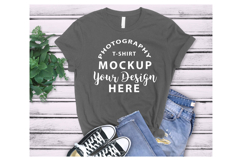 Bella Canvas 3001 Tshirt Mockup ASPHALT Product Image 1