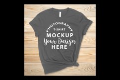Bella Canvas 3001 Tshirt Mock-up ASPHALT Product Image 1