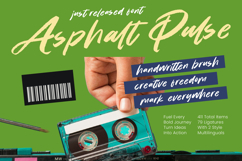 Asphalt Pulse - Handwritten Brush Product Image 1