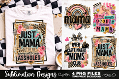 Trendy Mama PNG , Retro Collage Mama 4 Designs Sublimation Product Image 3