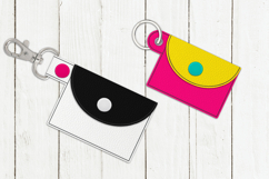 ITH Keychain Pouch Applique Embroidery File