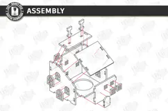 Mini House Nightlight Laser Cut | 3D Night Light | House SVG Product Image 3
