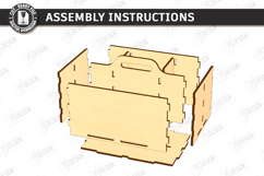 Cleaning Caddy Organizer Laser Cut | Wooden Storage Box SVG Product Image 3