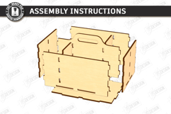 Cleaning Caddy Organizer Laser Cut | Wooden Storage Box SVG Product Image 3