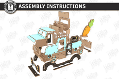 3D Easter Truck Laser Cut | Spring Home Decor Designs Product Image 2