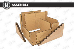 Desk Organizer Stand Laser Cut Bundle | Office Supplies Box Product Image 3