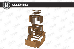 Wooden Wildflowers Vase Stand Laser Cut Bundle | 3D Layered Product Image 3