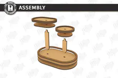 Tabletop Organizer Laser Cut | Tiered Tray | Jewelry Stand Product Image 2