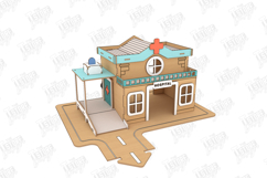 Wooden Hospital Playset Laser Cut | Dollhouse | Kids Laser Product Image 6