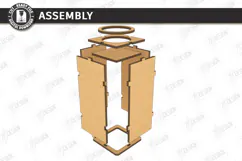 Christmas Advent Candle Holder Laser Cut Kit | Holiday Laser Product Image 2