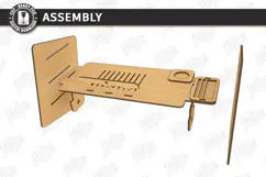 3D Wooden Bed Tray Table Laser Cut | Laptop Tray | Home SVG Product Image 4