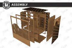 3D Decorative Wooden PC Case Cover Laser Cut | PC Accessory Product Image 4
