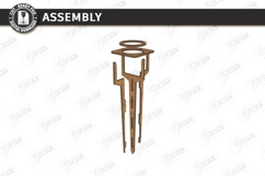 Outdoor Beer Picnic Table Laser Cut | Portable Drinks Holder Product Image 3