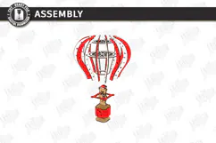 3D Christmas Hot Air Balloon Hanging Ornament Laser Cut |CNC Product Image 4