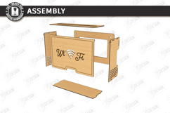 Decorative Wi-Fi Router Hiding Box Laser Cut Bundle | Home Product Image 13