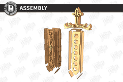 Sword Dice Box Laser Cut | Board Game SVG | Laser Cut Files Product Image 4