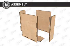 Wooden Bookmark Storage Box Laser Cut | Desk Organizer | CNC Product Image 3