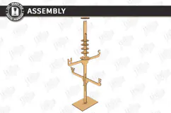 Wooden Weather Vane Laser Cut | Wind Vane | Home Decor | CNC Product Image 3