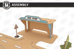 Wooden Road Track Puzzle laser Cut | Toy City Set SVG Product Image 4