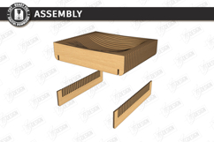 Parametric Wooden Bowls Laser Cut | Geometric Fruit Bowl SVG Product Image 2