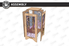 Stained Glass Floor Lamp Laser Cut | 3D Night Light | CNC Product Image 3