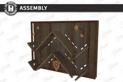 Wine Shelf Stand Laser Cut | Wine Bottle Holder | Wall Rack Product Image 3