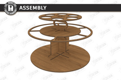 Outdoor Beer Tiered Tray Laser Cut | Portable Drinks Holder Product Image 3