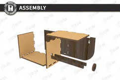 Wooden Toilet Paper Holder Laser Cut | Wall Storage | Home Product Image 3