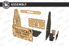 Wooden Beer Bottle Caddy Laser Cut Bundle | Father’s Day SVG Product Image 2