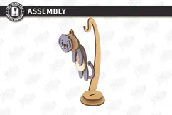 Wiggly Animal Laser Cut | Swinging Animal Figurine | Koala Product Image 3